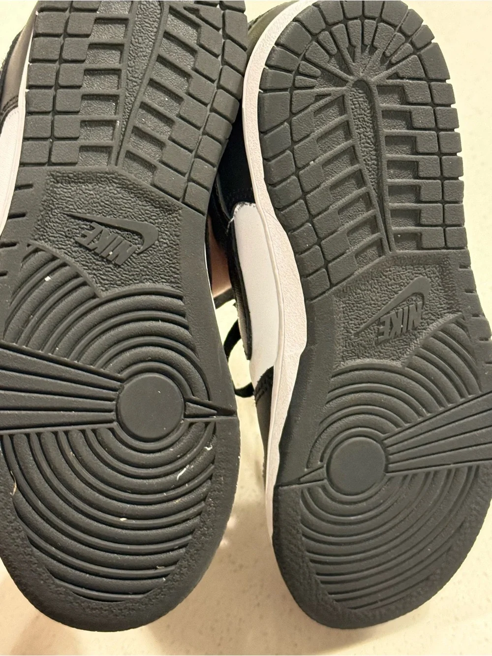 Nike Black and White Dunk Kids Low-Top Sneakers